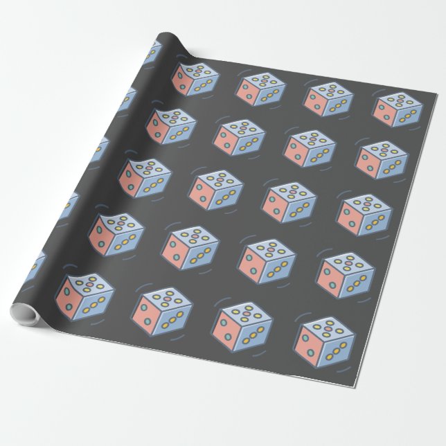 Würfel Geschenkpapier (Ungerollt)