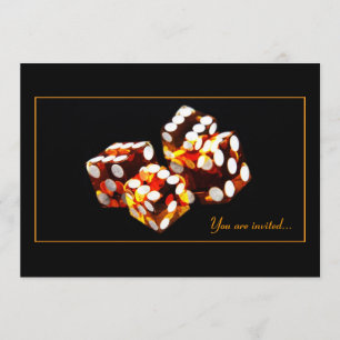 Würfel - Glücksspiel Party Einladung