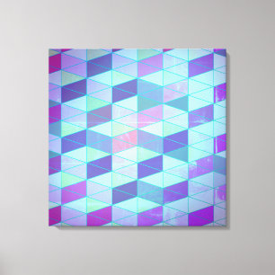 Würfel in Dreiecke geometrisches Muster Leinwanddruck