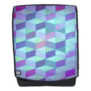 Würfel in Dreiecke geometrisches Muster Rucksack