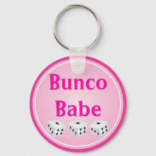 Würfel mit dem rosa Kreis kundengerecht Schlüsselanhänger