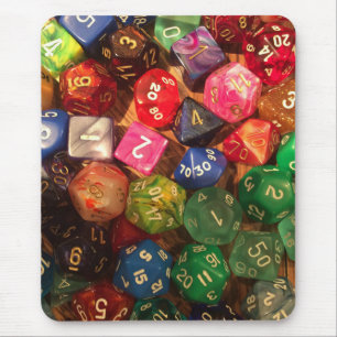 Würfel mousepad für Gamers