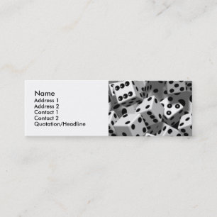 Würfel-persönliche Visitenkarten Mini Visitenkarte