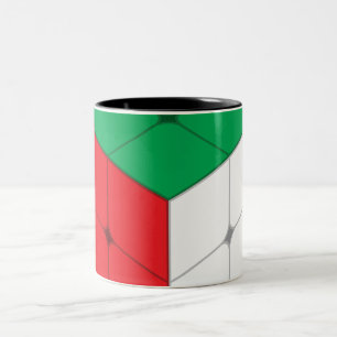 Würfel-Puzzle-Spiel Zweifarbige Tasse