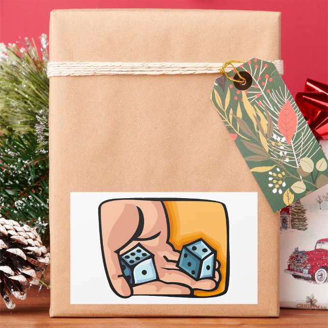 Würfel Rechteckiger Aufkleber (Von Creator hochgeladen)