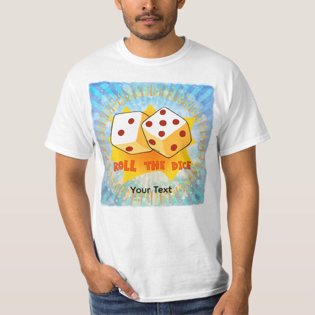 Würfel Rollen T-Shirt (Vorderseite)
