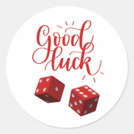 Würfel Runder Aufkleber