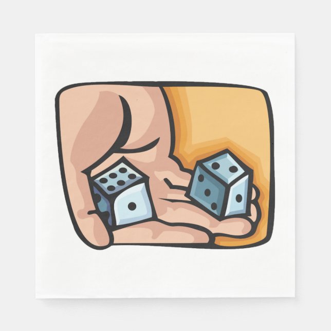 Würfel Serviette (Vorderseite)