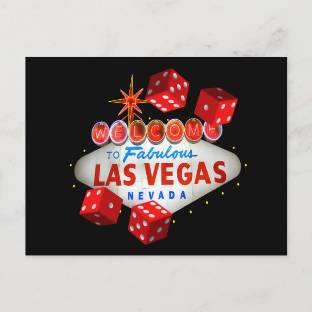 Würfel Spieler Glückliche Postkarten (Vorderseite)