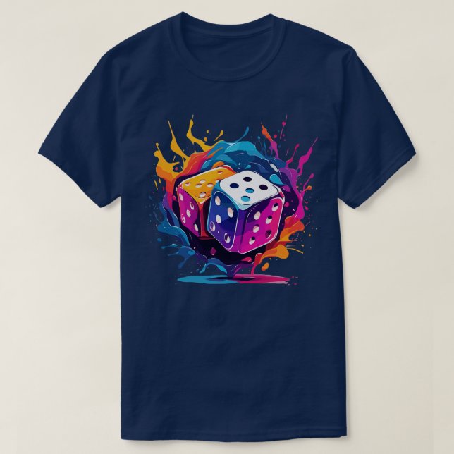 Würfel T-Shirt (Design vorne)