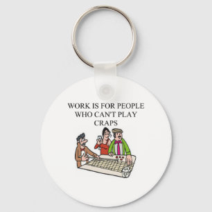 Würfel- und Craps-Spieler Schlüsselanhänger
