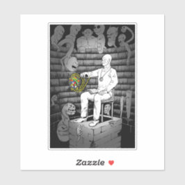 Würfel und Monster Aufkleber