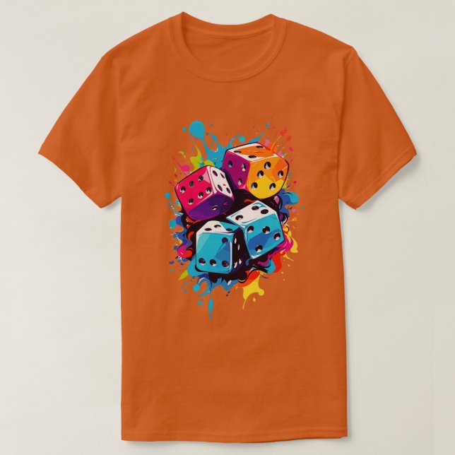 Würfel Vintag T-Shirt (Design vorne)
