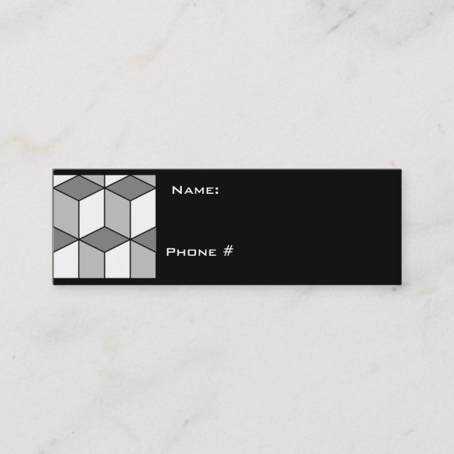 WÜRFEL Visitenkarte (Vorderseite)