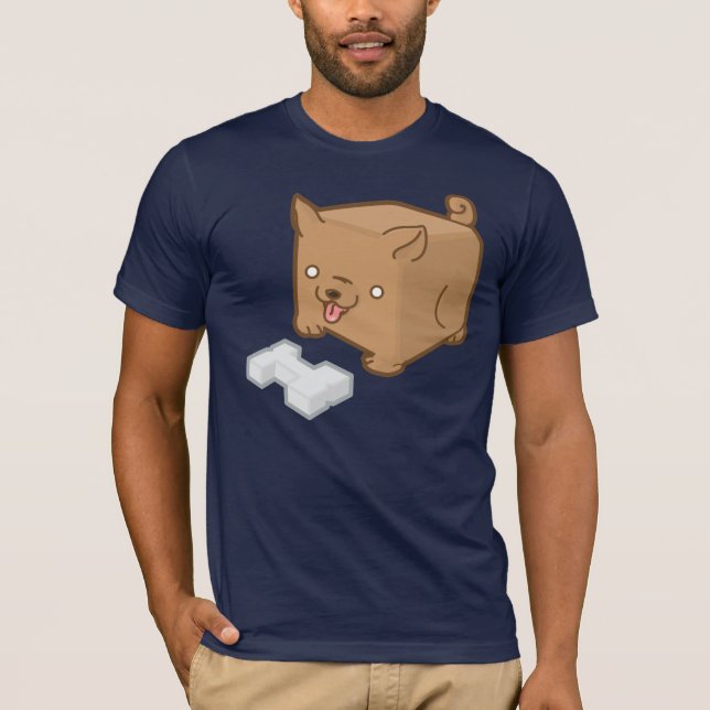 Würfel-Welpe T-Shirt (Vorderseite)