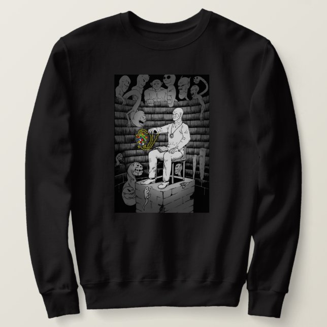 Würfelmagie mit Monstern Sweatshirt (Design vorne)