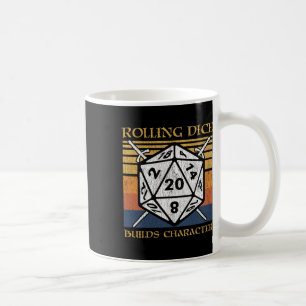Würfeln bildet Charakter Lustiges Rpg Brettspiel G Kaffeetasse
