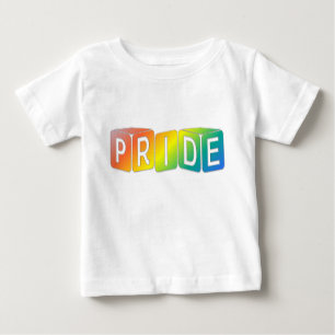 Würfelspiel Regenbogen-Design Pride Baby T-shirt