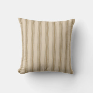 Wurfkissen Beige Streifen Kissen
