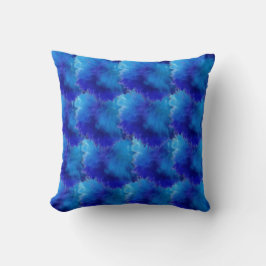Wurfkissen Blau Kunst Kissen