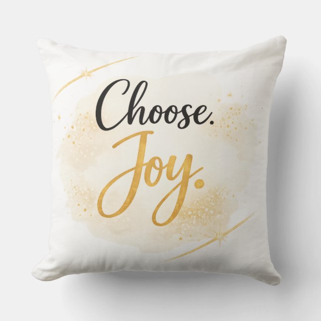 Wurfkissen "Choose Joy" Kissen (Vorderseite)
