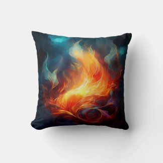 Wurfkissen - Flammen Kunstwerk Kissen