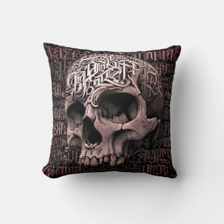 Wurfkissen Gothic-Stammes-Schädel  Kissen