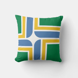 Wurfkissen mit Flagge von Portland, Oregon Kissen