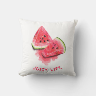 Wurfkissen mit süßen saftigen Wassermelonen Kissen