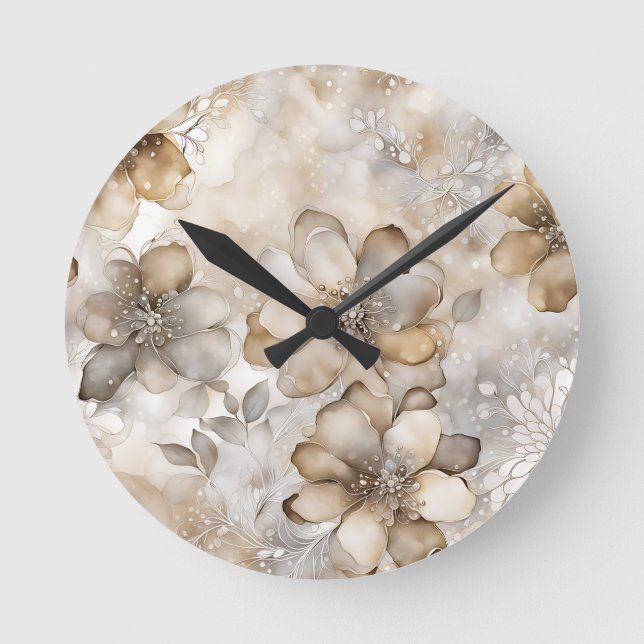 Wurfkissen Runde Wanduhr (Vorderseite)