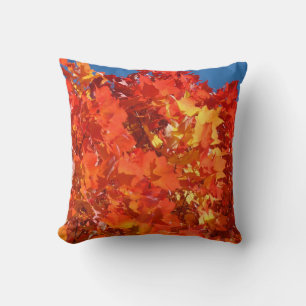 Wurfkissen Saison Herbst Orange Rot Gelb Kissen