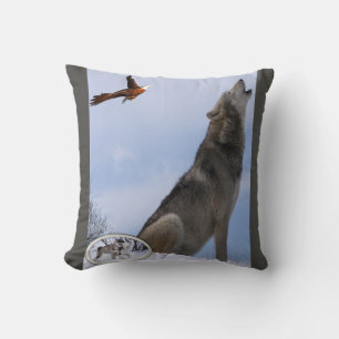 Wurfkissen Wolf Kissen