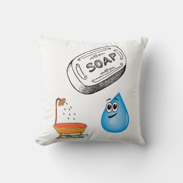 Wurfkissendecore-Badezimmer Kissen (Vorderseite)