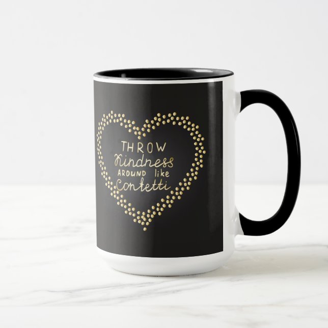 Wurfs-Güte mag herum Confetti Tasse (Rechts)