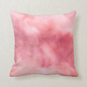 Wurfs-Kissen - Aquarell-Rosa Kissen