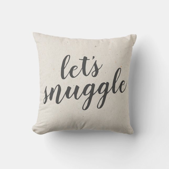 WURFS-KISSEN | dankbarer rustikaler Kissen (Vorderseite)