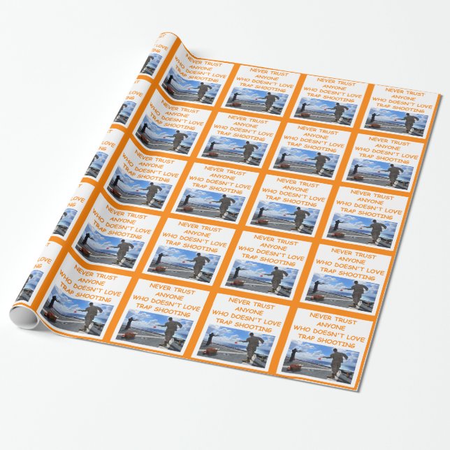 Wurfscheibenschießen Geschenkpapier (Ungerollt)