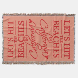 Wurfsdecke KALIFORNIEN-STRÄNDE kundenspezifische Decke