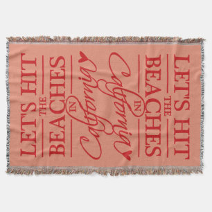 Wurfsdecke KALIFORNIEN-STRÄNDE kundenspezifische Decke