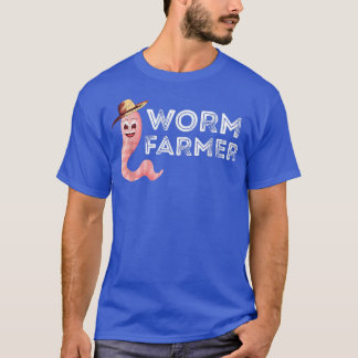 Wurm Bauer Happy Wurm Bauer Red Wiggler Worm Gar T-Shirt