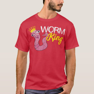 Wurm Bauer King Crown Red Wiggler Worm Vermicultu T-Shirt