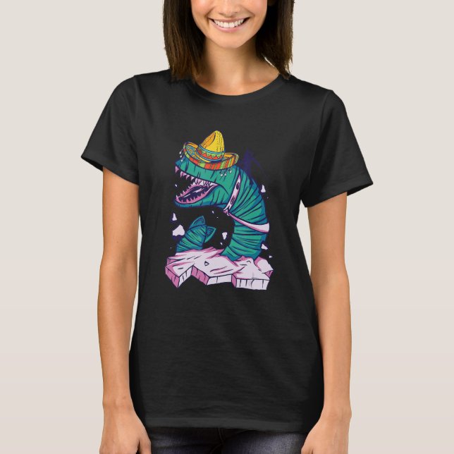 Wurm Bauer Sombrero Mexican Worm Mexico Compostin T-Shirt (Vorderseite)