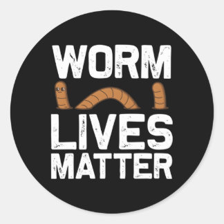 Wurm für Ewurm Grunting-Bauern Runder Aufkleber