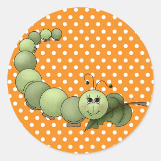 Wurm Runder Aufkleber
