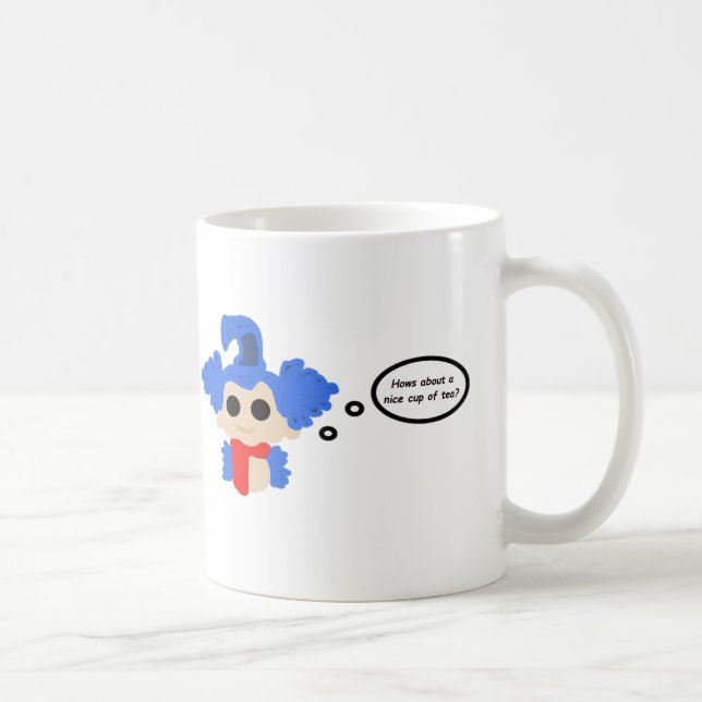 Wurm-Tasse - 'Hows über eine nette Tasse Tee? ' (Rechts)