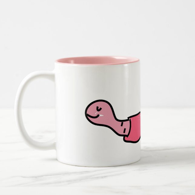 Wurm Zweifarbige Tasse (Links)