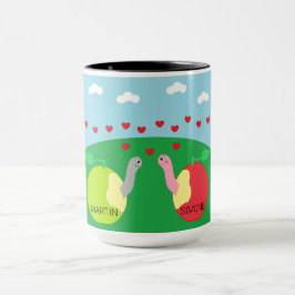 Würmer in der Liebe Tasse