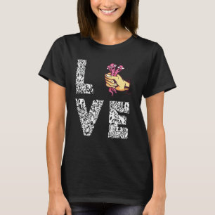 Wurmfarmer Wurmzucht Roter Wiggler Wurm Hand Katze T-Shirt