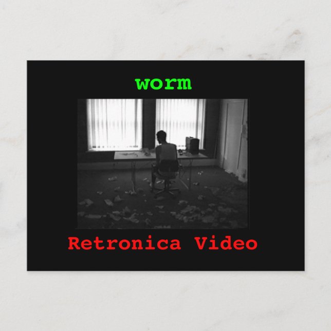 Wurmpostkarte Postkarte (Vorderseite)