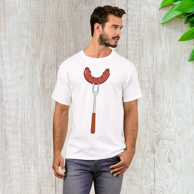 Wurst auf einer Gabel T-Shirt (Von Creator hochgeladen)